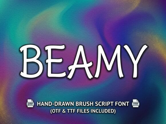 Beamy: A Bold and Artistic Display Font for High-Impact Design