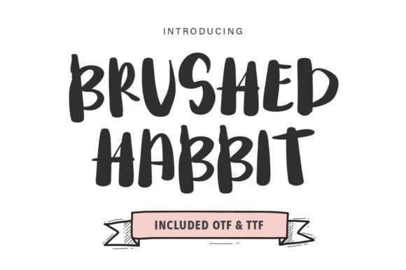 Brushed Habbit: A Bold, Expressive Typeface