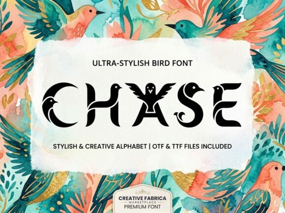 Chase: A Font Blending Art and Nature
