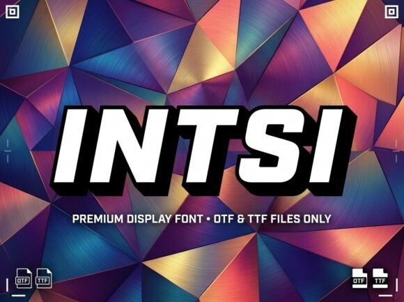 Command the Spotlight with Intsi: A Premier Display Typeface for Dynamic Branding