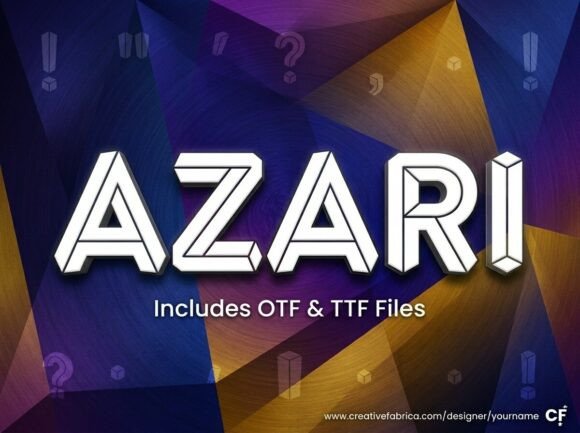 Discover Azari: A Bold and Artistic Font