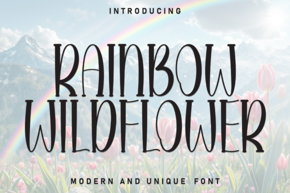 Discover the Charm of Rainbow Wildflower Font