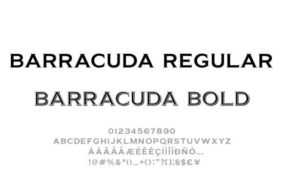 Discover the Elegance and Impact of Barracuda: A Versatile Serif Typeface