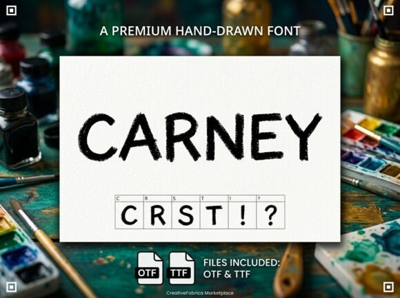 Discover the Unique Charm of Carney: A Decorative Display Font