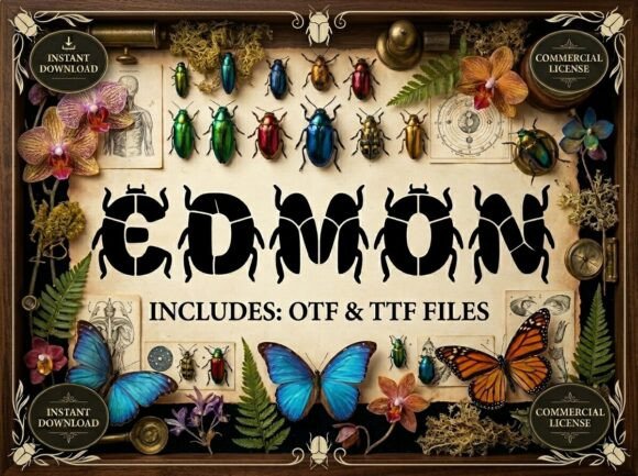 Edmon: A Bold and Artistic Font for Creative Projects