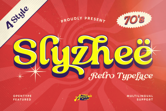 Embrace the Groovy Vibes: Why Slyzhee is the Perfect Retro Typeface for Modern Design