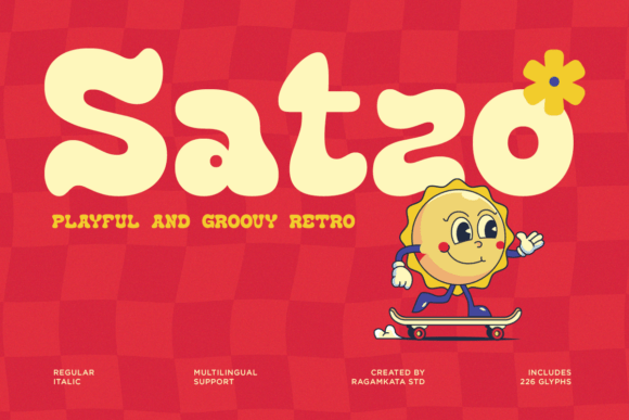 Embracing the Groovy Charm of Satzo: A Retro Font for Modern Creativity