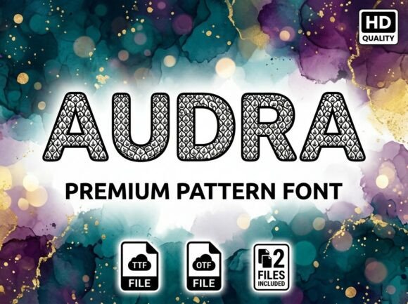 Enhance Your Design with Audra: A Luxurious and Layered Typeface