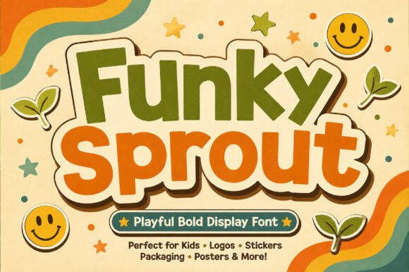 Funky Sprout: A Retro-Infused Font with a Modern Twist