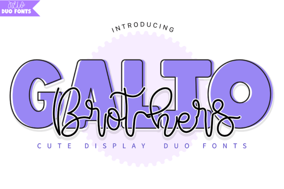 Galio Brothers Duo: A Vibrant Font Pair for Modern Creators