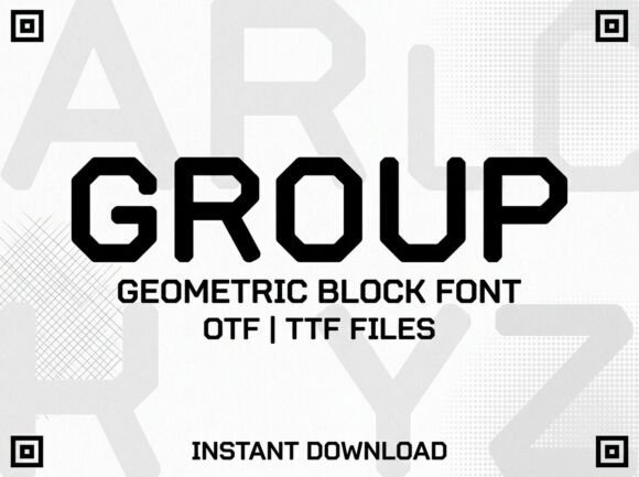Group: A Bold, Artistic Font for Creative Impact
