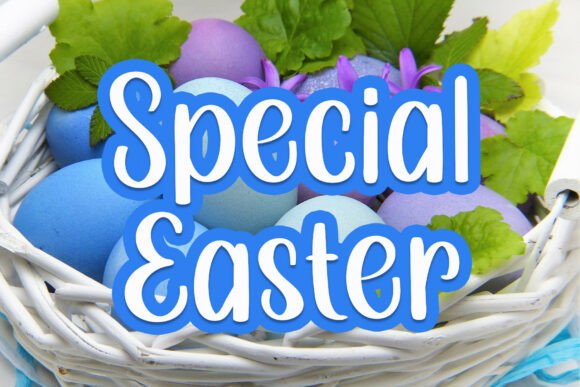 Hop into Spring with Special Easter: A Bouncy Holiday Display Font