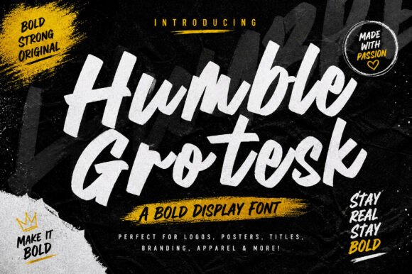 Humble Grotesk: A Bold and Expressive Font for Modern Design