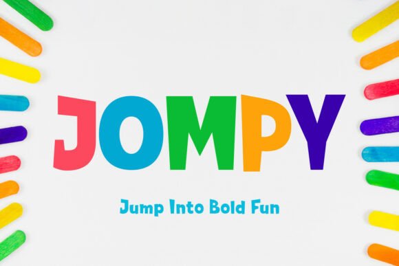 Jompy: A Font for Bold, Playful Design