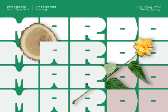 Make a Fearless Statement with Mardo: The Bold Geometric Display Typeface