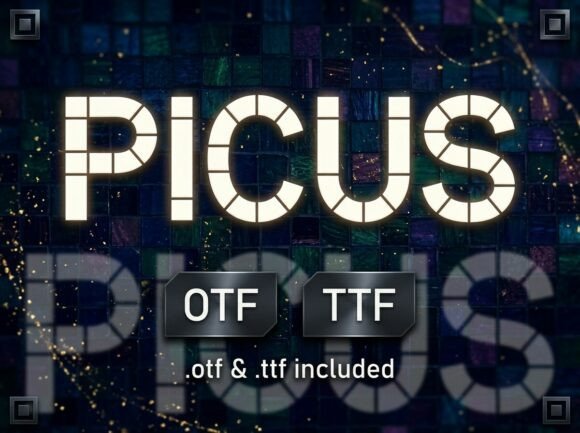 Picus: A Bold and Artistic Display Font