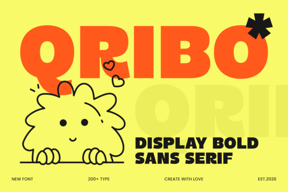 Qribo – A Bold and Playful Sans Serif Font for Food and Beverage Branding