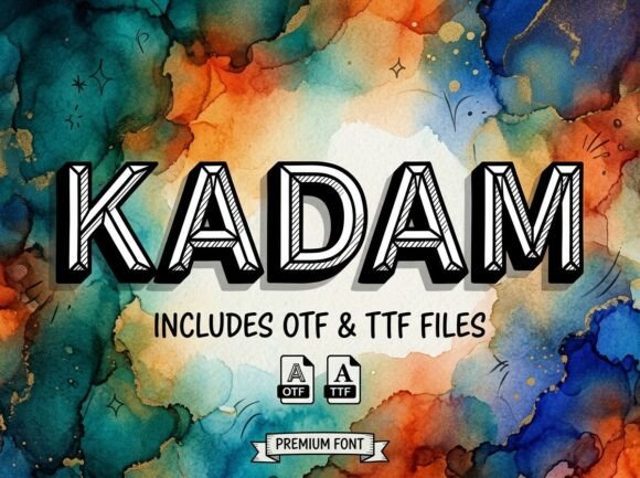 Shift Your Perspective with Kadam: A Striking 3D Display Font
