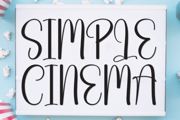 Simple Cinema: A Charming Handmade Display Font for Creative Projects