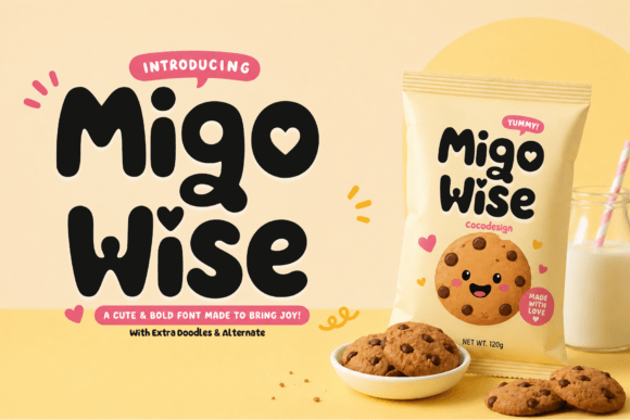 Spread Joy with Migo Wise: A Delightfully Chunky Display Font