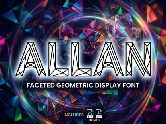 Unleash Creativity with Allan: A Futuristic Typeface