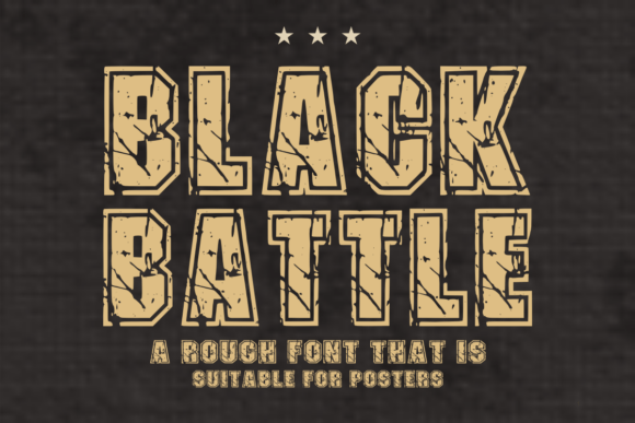 🔥 Unleash the Power of Black Battle: A Commanding Display Font