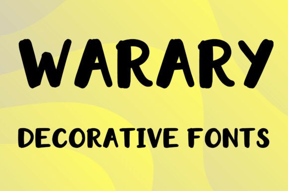 Warary Display Fonts: A Stylish and Versatile Typeface for Modern Creativity
