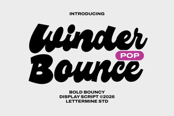 Winder Pop Bounce: A Bold and Playful Font